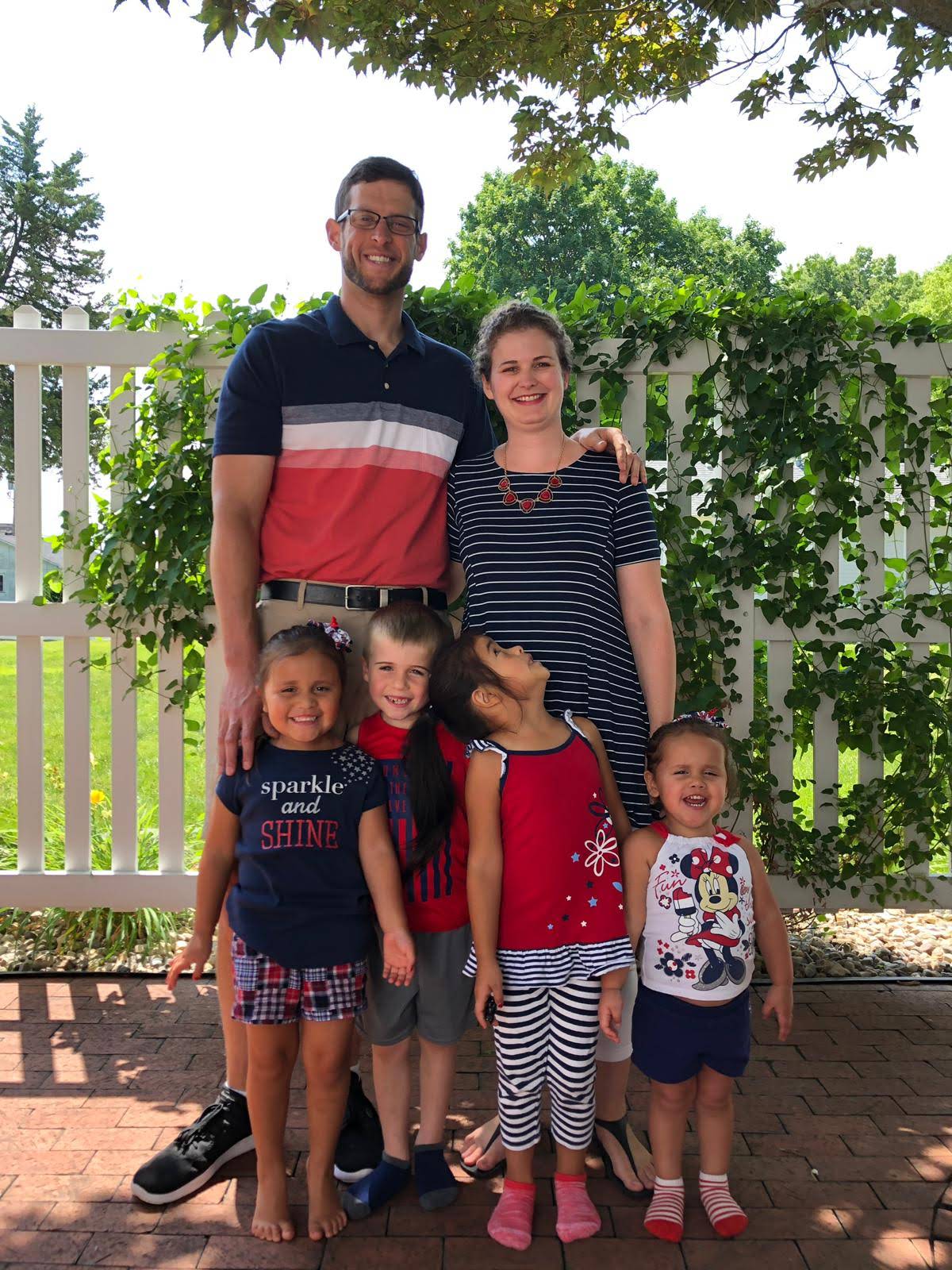 The Stern family with their adopted children